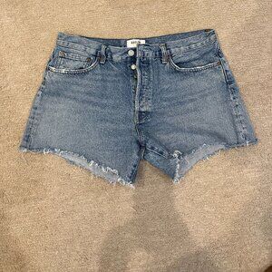 AGOLDE Parker Long Denim Shorts
